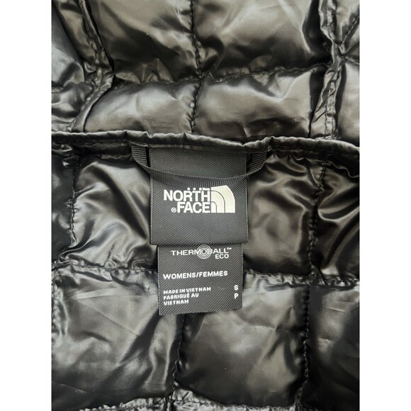 The North Face Women’s ThermoBall Eco Parka Black Hooded Jacket Size Small - Picture 8 of 11